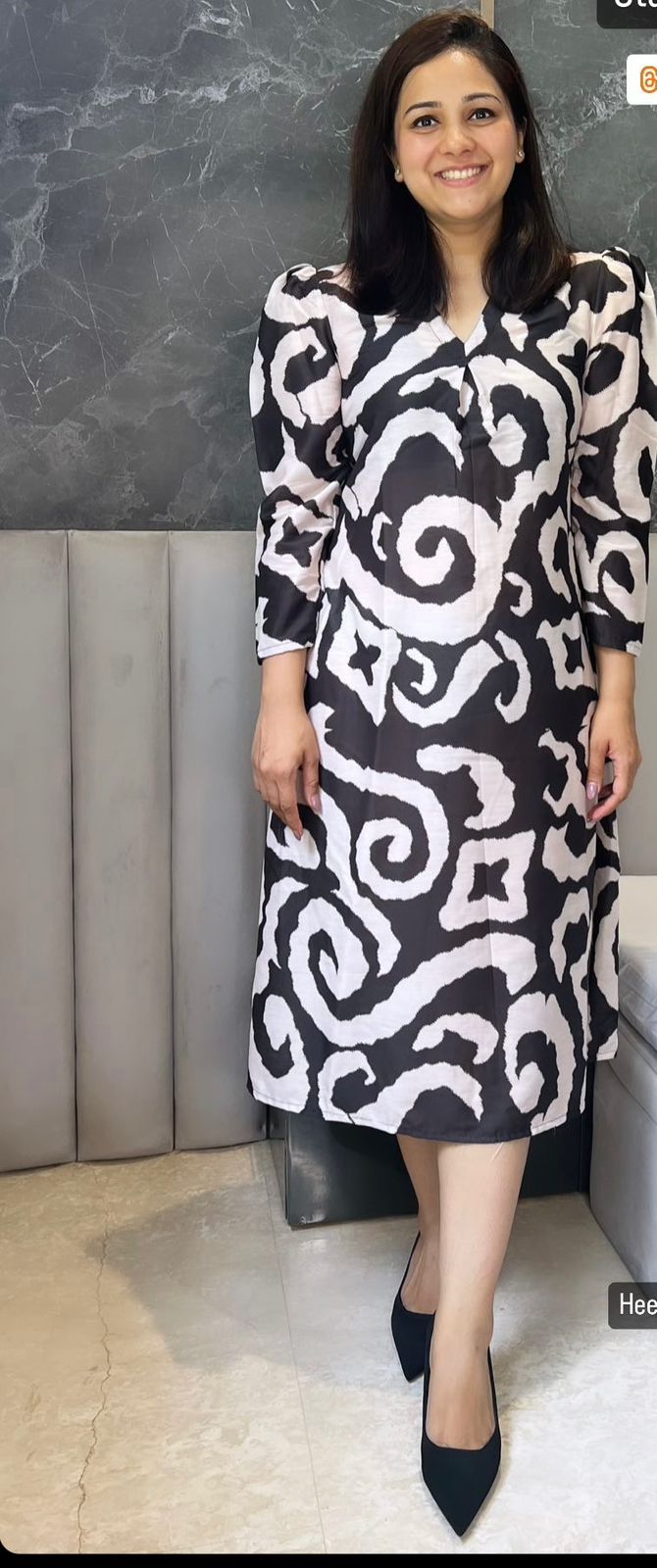 Muslin Printed Shirt Dress
