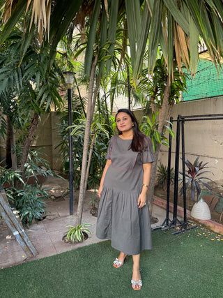 Forest mist midi dress