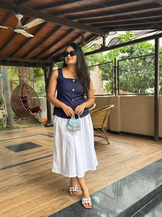 Denim Top & Skirt Co-ord Set
