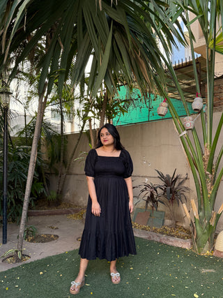 Front Smoking Layered Dress