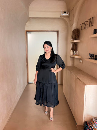 Flowy silk dress