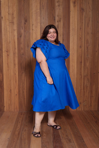 Frill Sleeves Dress