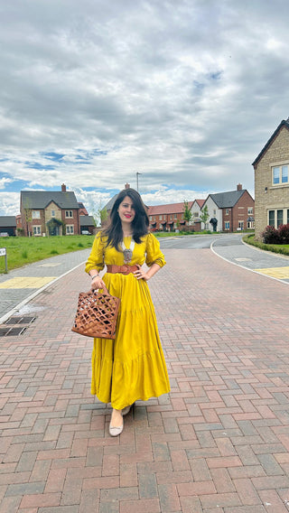 Yellow Layered Dress