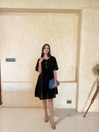 Front Button Anchor Dress