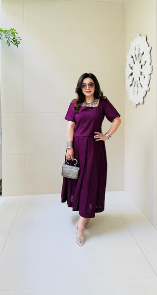 Dark Magenta Short Top Skirt