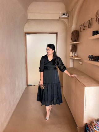 Flowy silk dress