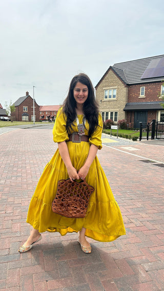 Yellow Layered Dress