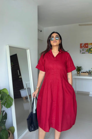 Front Tuck Dress