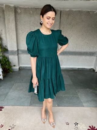 Ocean Green Layered Dress