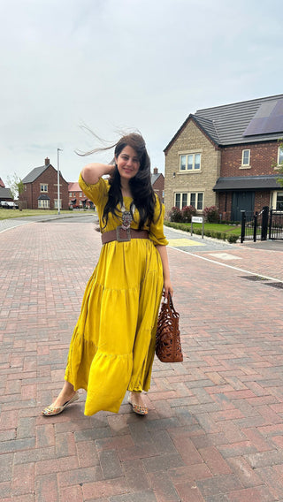 Yellow Layered Dress