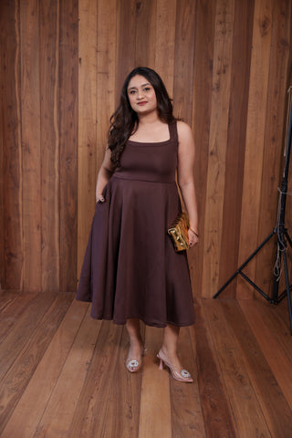 Mocha Elegance Dress