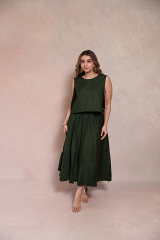 Olive Bloom Co-ord Set