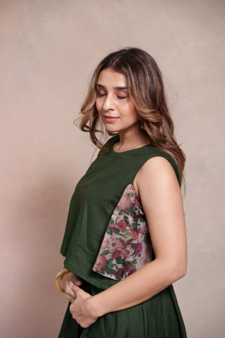 Olive Bloom Co-ord Set