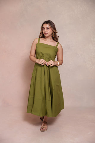 Olive Meadow Dress