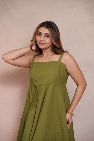 Olive Meadow Dress