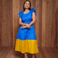 Two Color Frill Dress