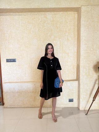 Front Button Anchor Dress