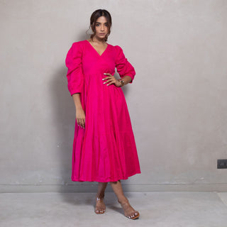 Pink Midi Dress