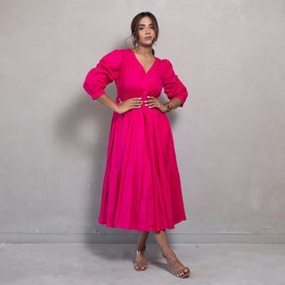 Pink Midi Dress