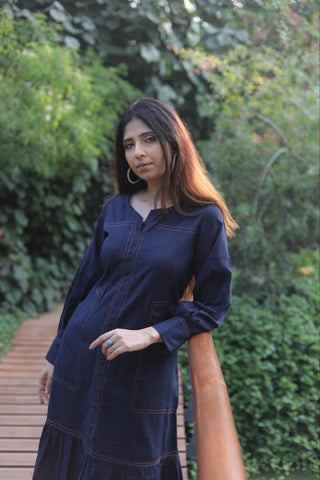 Denim anchor Dress