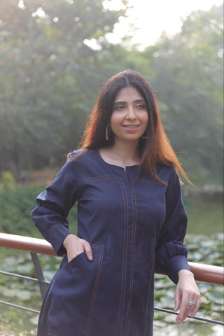Denim anchor Dress