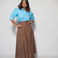 Classy Brown skirt and shirt