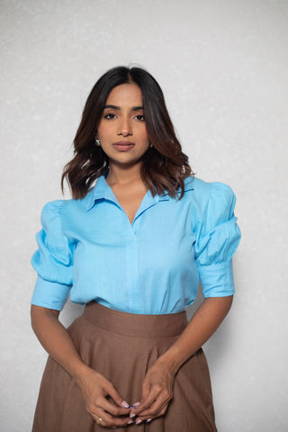 Classy Brown skirt and shirt