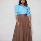 Classy Brown skirt and shirt