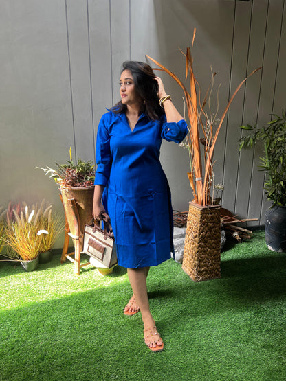 Royalblue Shirt Dress