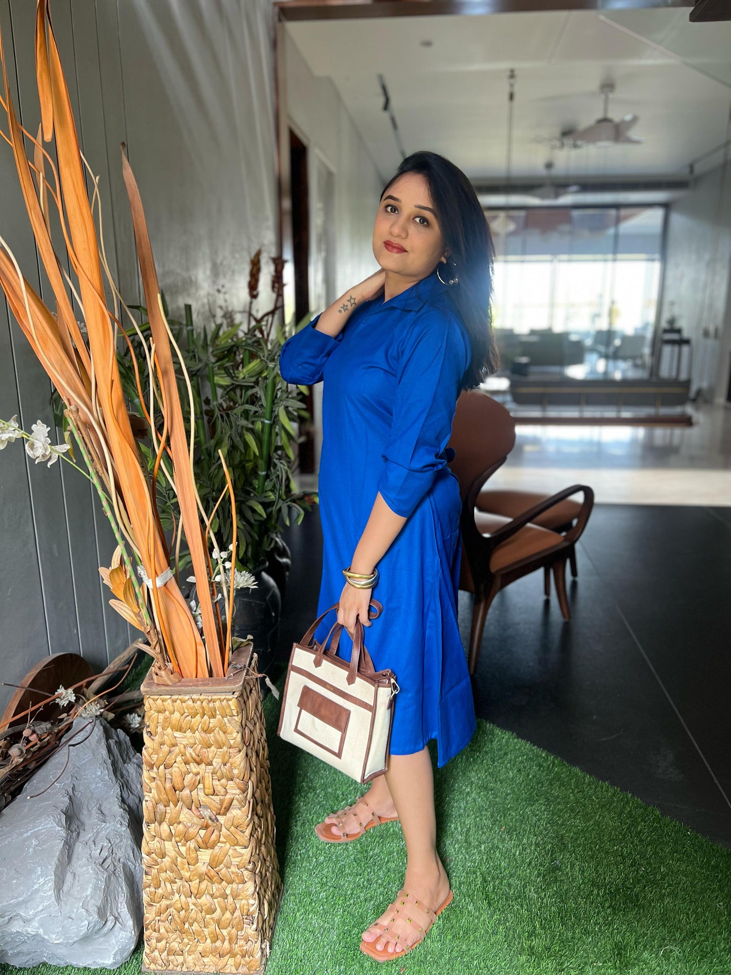 Royalblue Shirt Dress