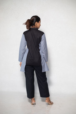 Dual Color Shirt top  with Pants