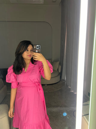 Baby Pink poplin cotton Dress