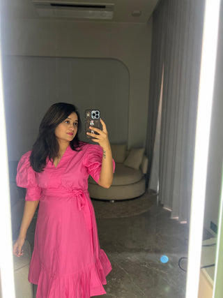 Baby Pink poplin cotton Dress