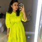 Neon Green Layered Dress