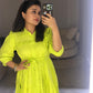 Neon Green Layered Dress