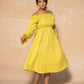 Sunflower front Pleated Dress