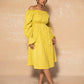 Sunflower front Pleated Dress