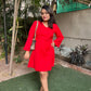 Frill knee length Dress