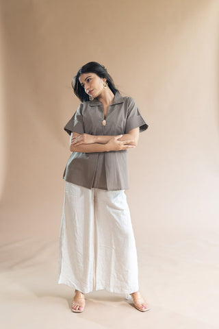Grey Top Kaftan Style