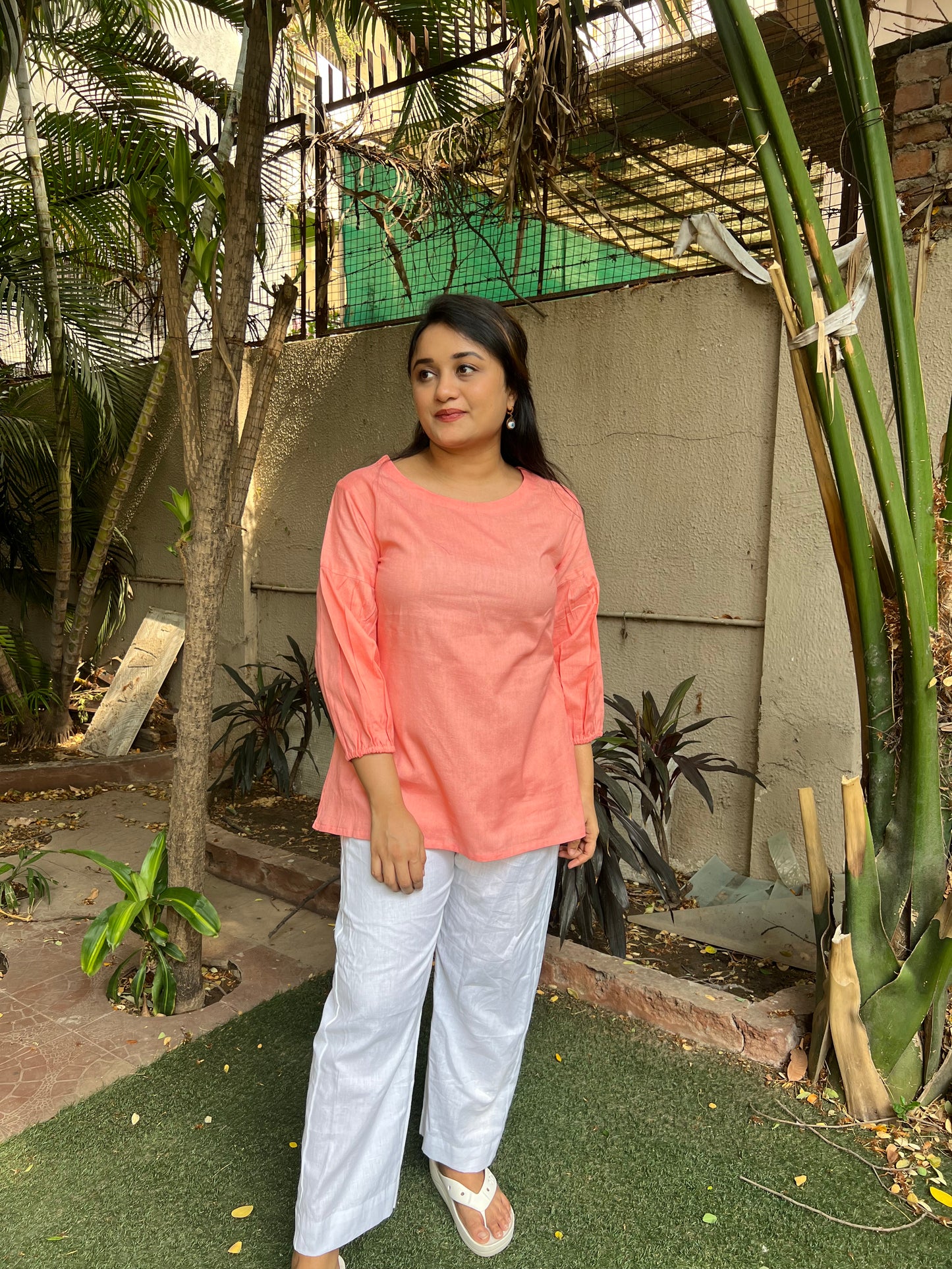 Linen cotton top