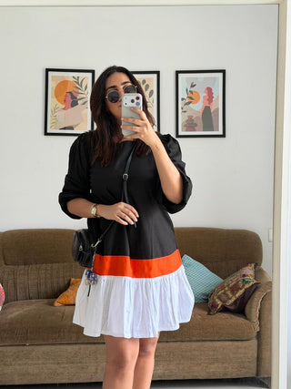 Multi Color Block Dress