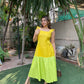 Yellow & Neon Green Dress