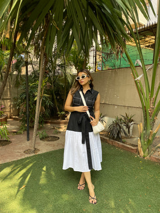 Collared Denim Dress