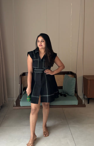 Black short Anchor Dress