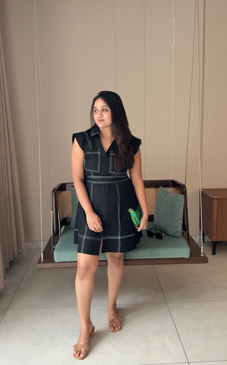 Black short Anchor Dress