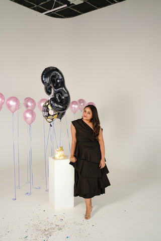 Black layered Birthday Dress