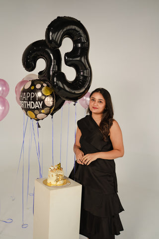 Black layered Birthday Dress