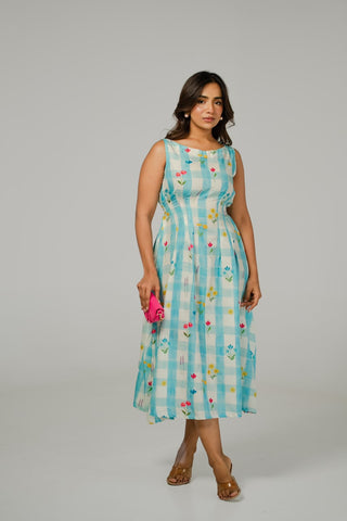Gingham Print Dress