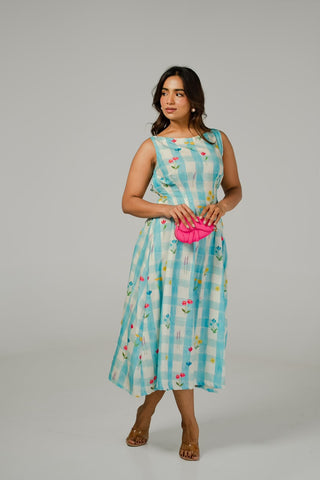 Gingham Print Dress