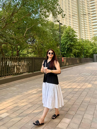 Collared Denim dress